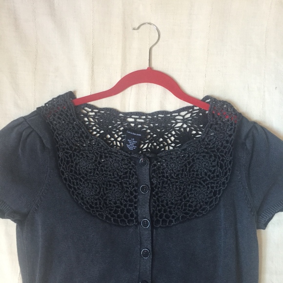 90's Vintage Calvin Klein Knit and Embroidery Crop - Picture 4 of 6